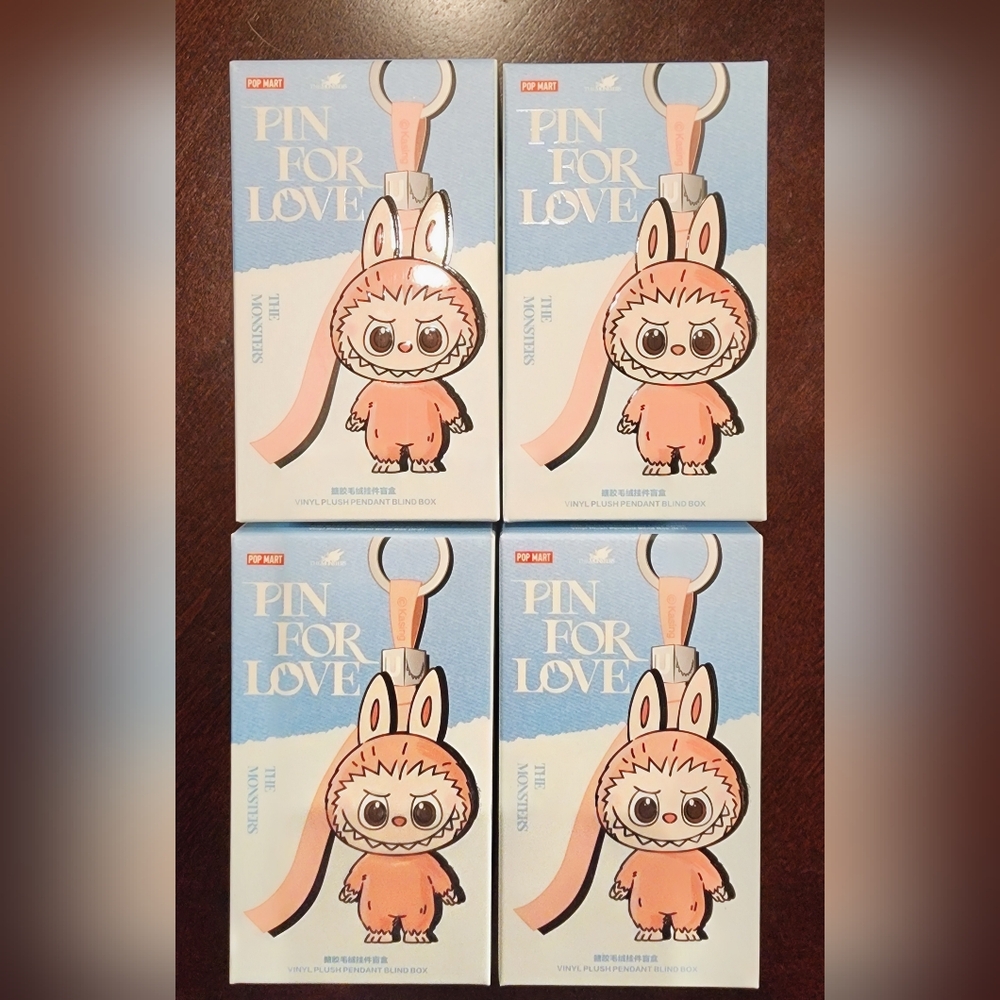 Labubu THE MONSTERS Pin For Love- Vinyl Plush Pendant BIind Box U & N avail